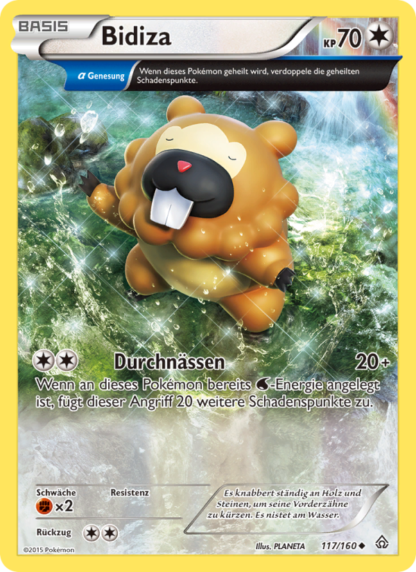 Bidiza 117 — Primal Clash (German Pokémon TCG card)
