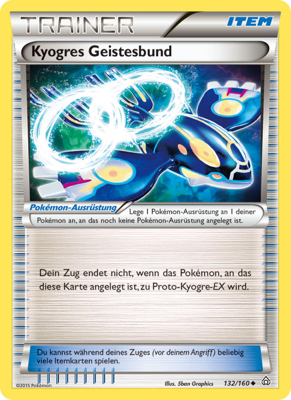 Kyogres Geistesbund 132 — Protoshock (German Pokémon TCG card)