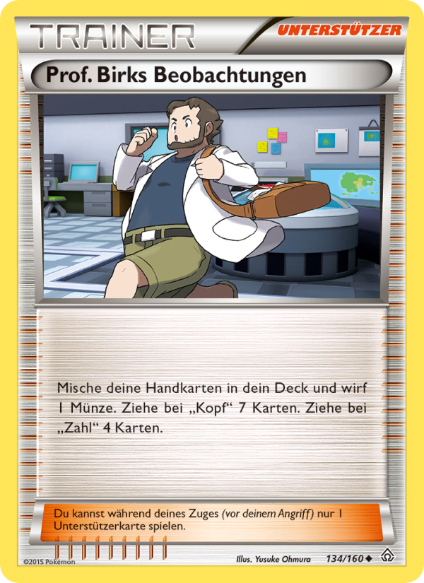 Prof. Birks Beobachtungen 134 — Protoshock (German Pokémon TCG card)
