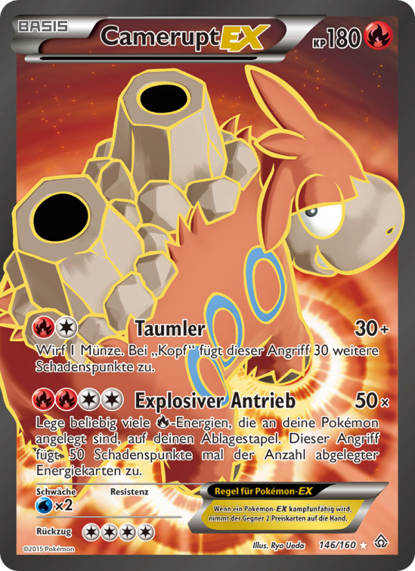 Camerupt EX 146 — Protoshock (German Pokémon TCG card)