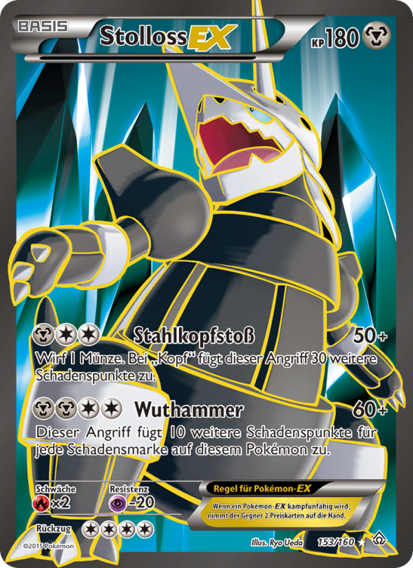 Stolloss EX 153 — Protoshock (German Pokémon TCG card)