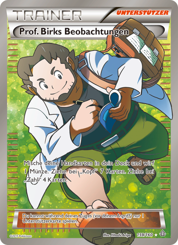 Prof. Birks Beobachtungen 159 — Protoshock (German Pokémon TCG card)
