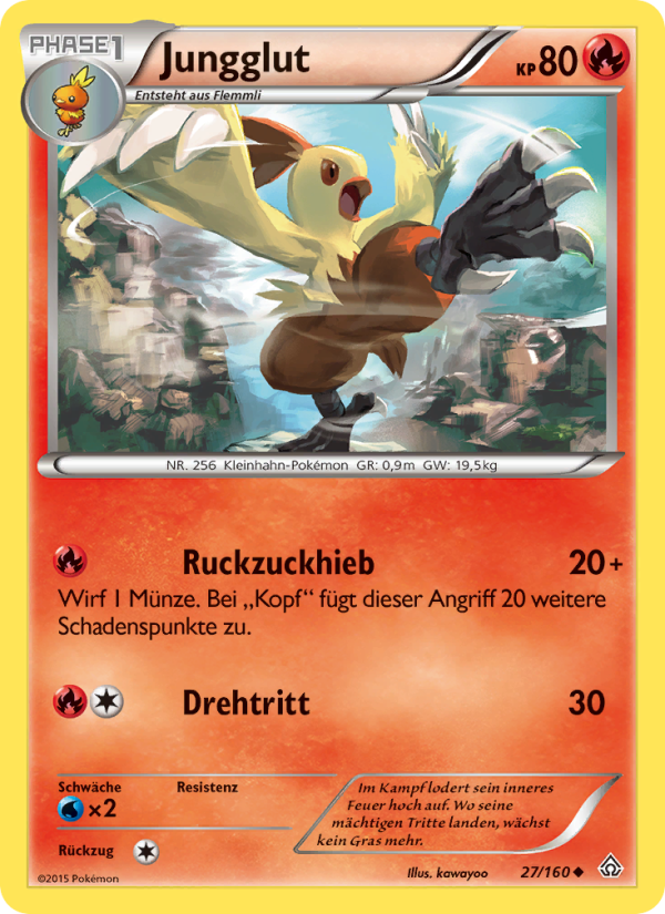 Jungglut 27 — Protoshock (German Pokémon TCG card)
