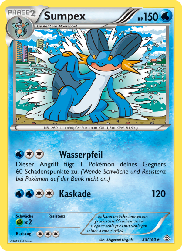Sumpex 35 — Protoshock (German Pokémon TCG card)
