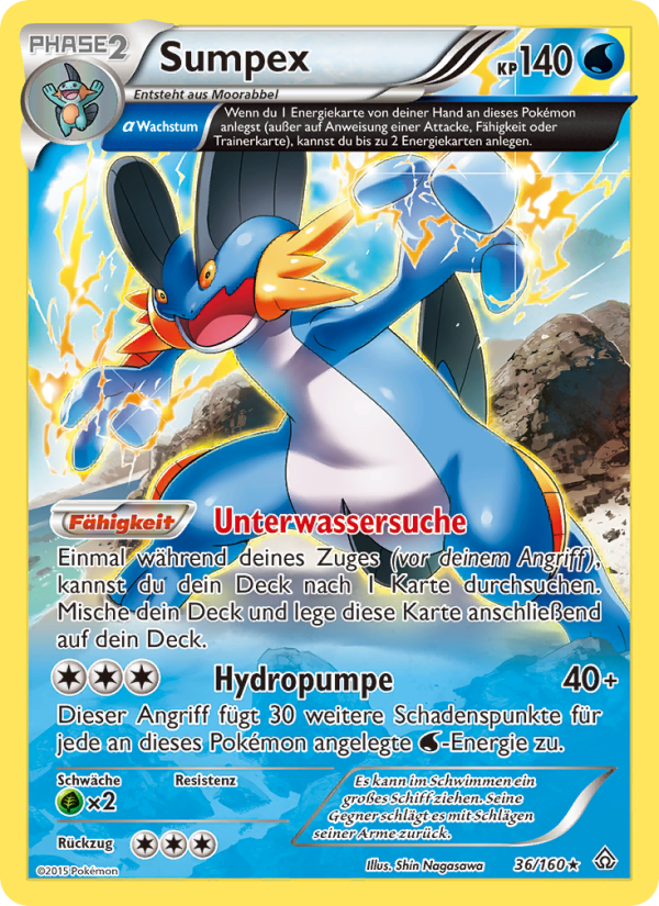 Sumpex 36 — Protoshock (German Pokémon TCG card)