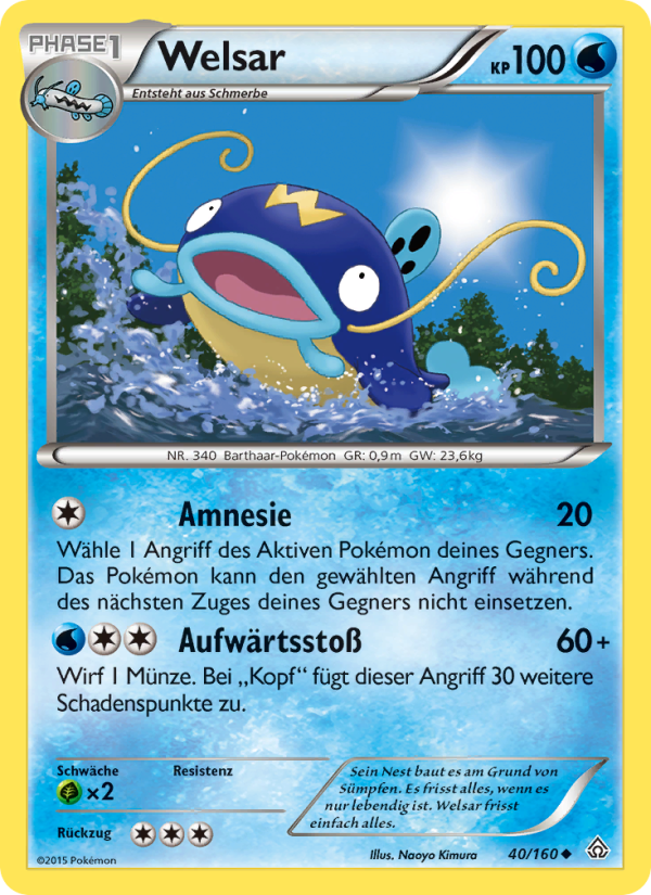 Welsar 40 — Protoshock (German Pokémon TCG card)
