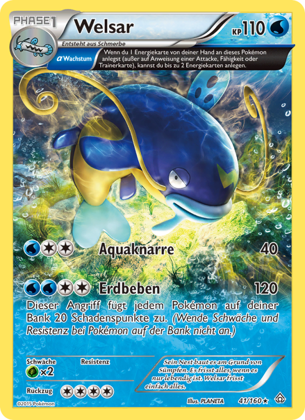 Welsar 41 — Protoshock (German Pokémon TCG card)