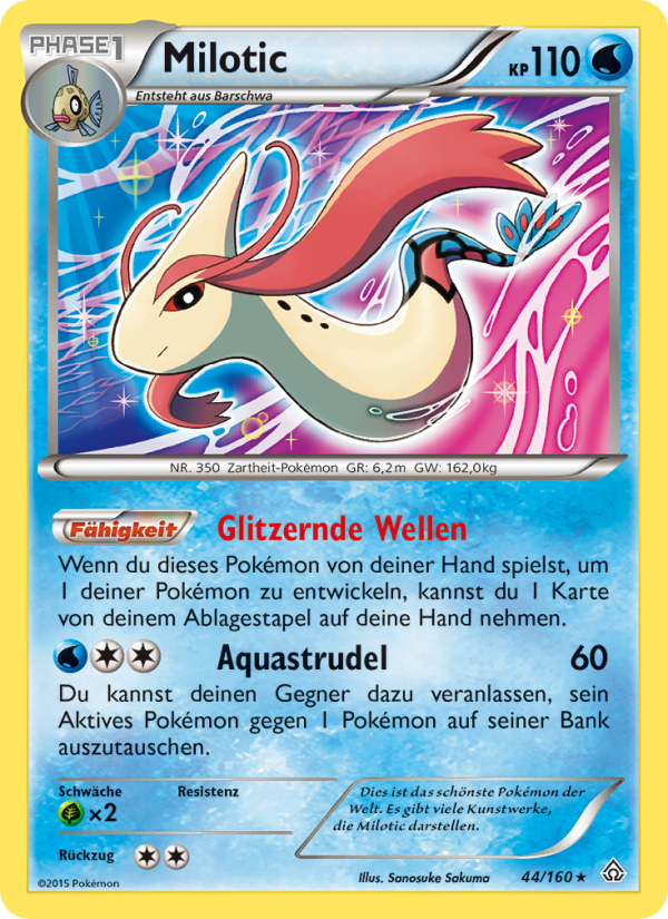 Milotic 44 — Protoshock (German Pokémon TCG card)