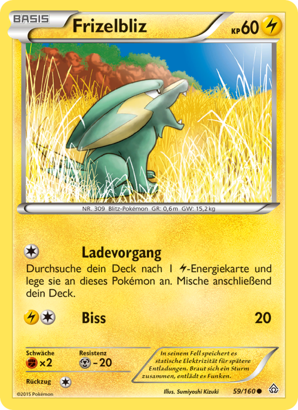 Frizelbliz 59 — Protoshock (German Pokémon TCG card)