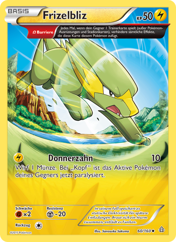 Frizelbliz 60 — Protoshock (German Pokémon TCG card)