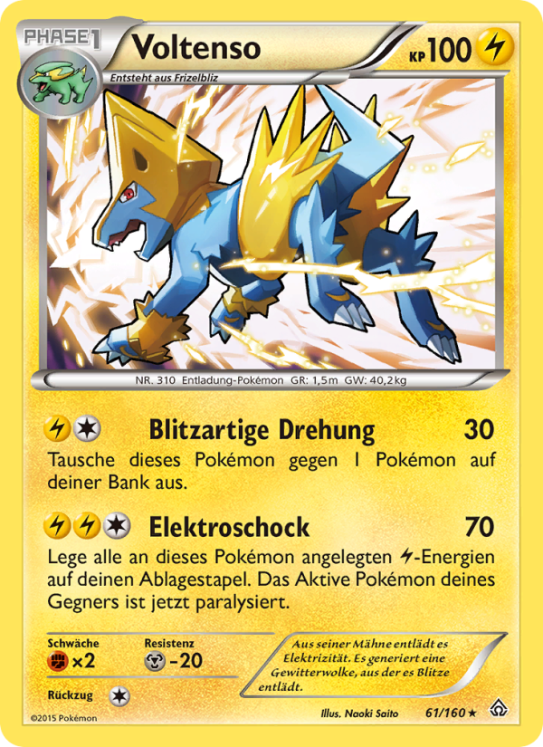 Voltenso 61 — Protoshock (German Pokémon TCG card)