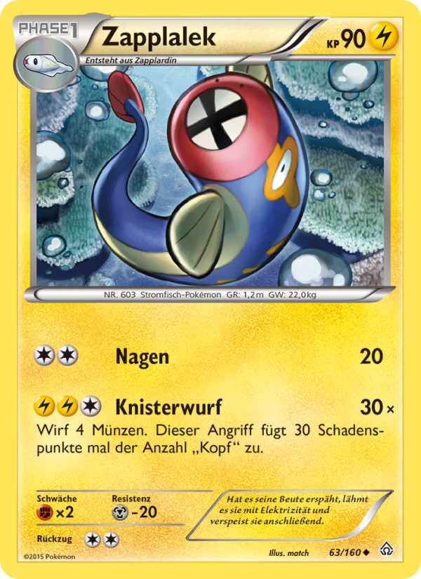 Zapplalek 63 — Protoshock (German Pokémon TCG card)