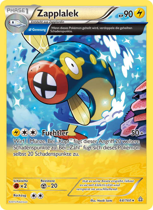 Zapplalek 64 — Primal Clash (German Pokémon TCG card)
