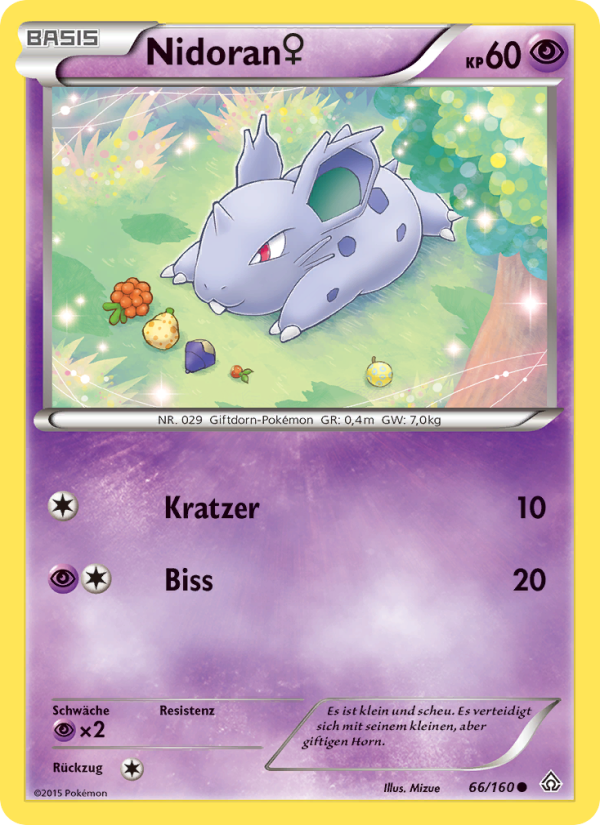 Nidoran♀ 66 — Primal Clash (German Pokémon TCG card)