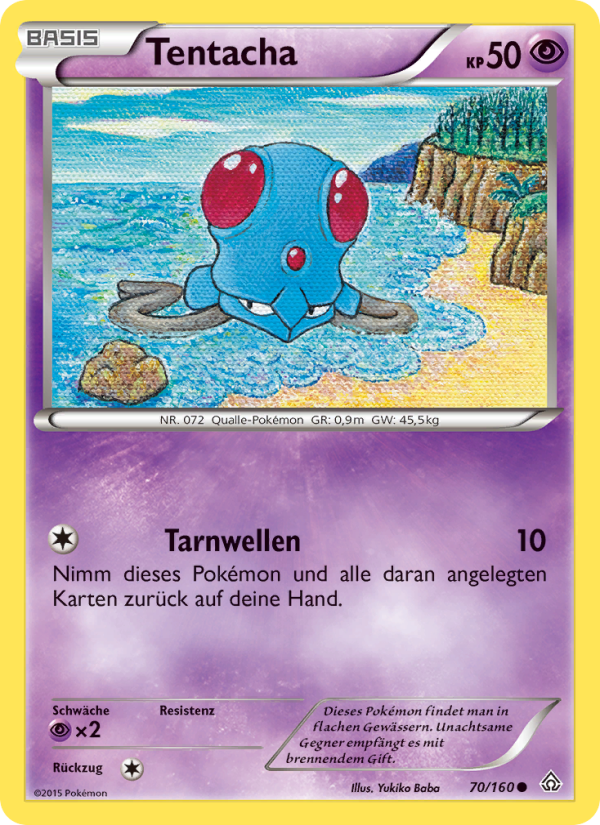 Tentacha 70 — Protoshock (German Pokémon TCG card)