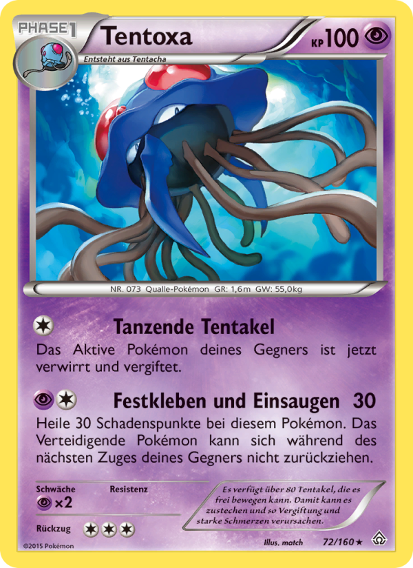 Tentoxa 72 — Protoshock (German Pokémon TCG card)