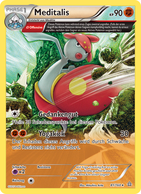 Meditalis 81 — Protoshock (German Pokémon TCG card)