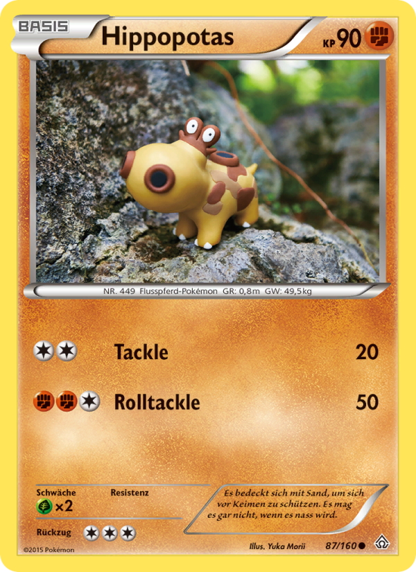 Hippopotas 87 — Primal Clash (German Pokémon TCG card)
