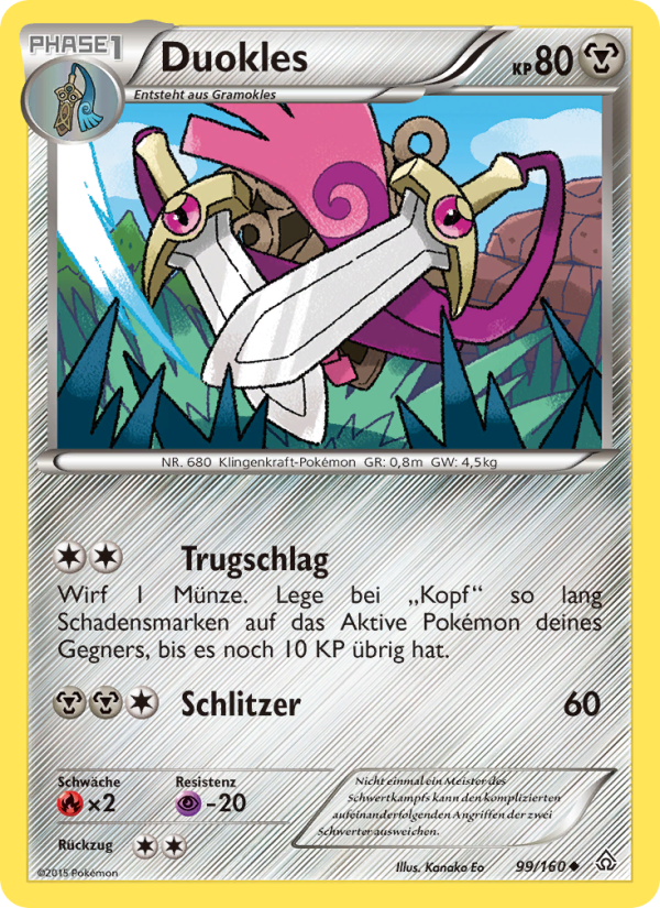 Duokles 99 — Primal Clash (German Pokémon TCG card)