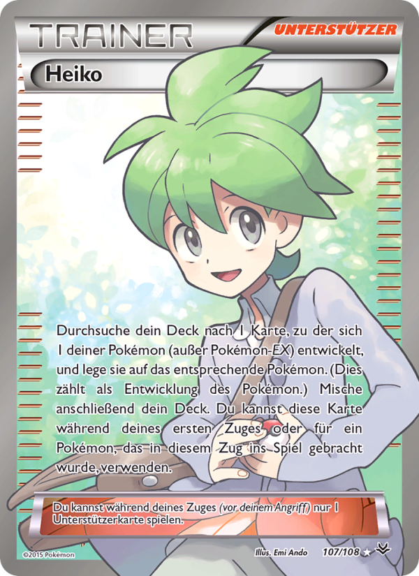 Heiko 107 — Drachenleuchten (German Pokémon TCG card)