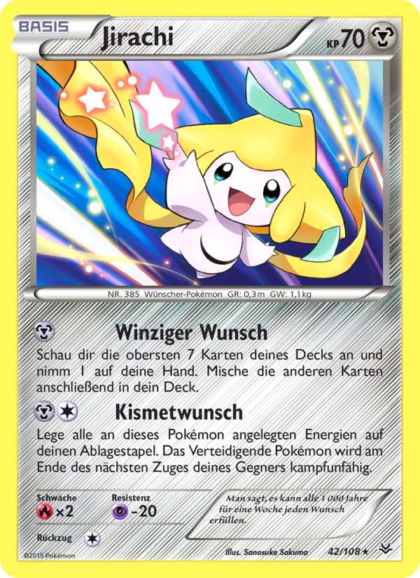 Jirachi 42 — Drachenleuchten (German Pokémon TCG card)
