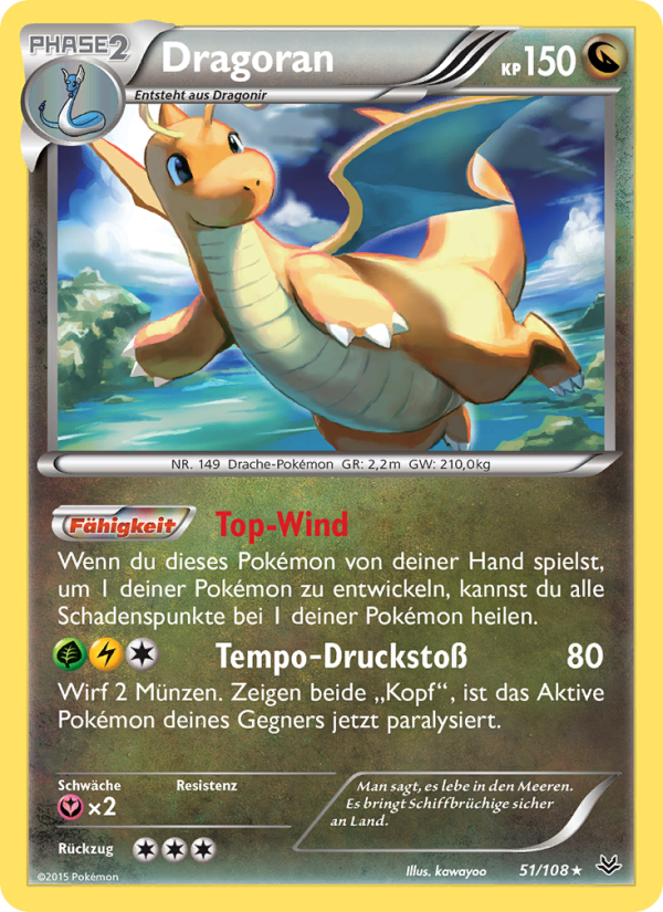 Dragoran 51 — Drachenleuchten (German Pokémon TCG card)