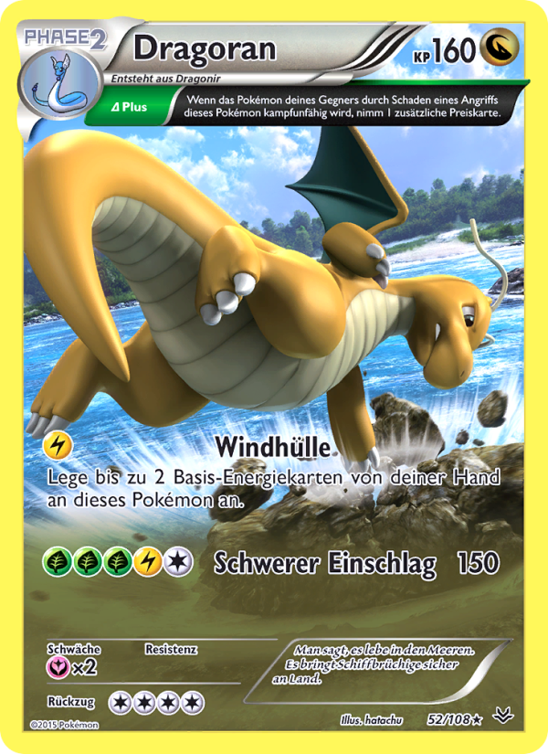 Dragoran 52 — Drachenleuchten (German Pokémon TCG card)