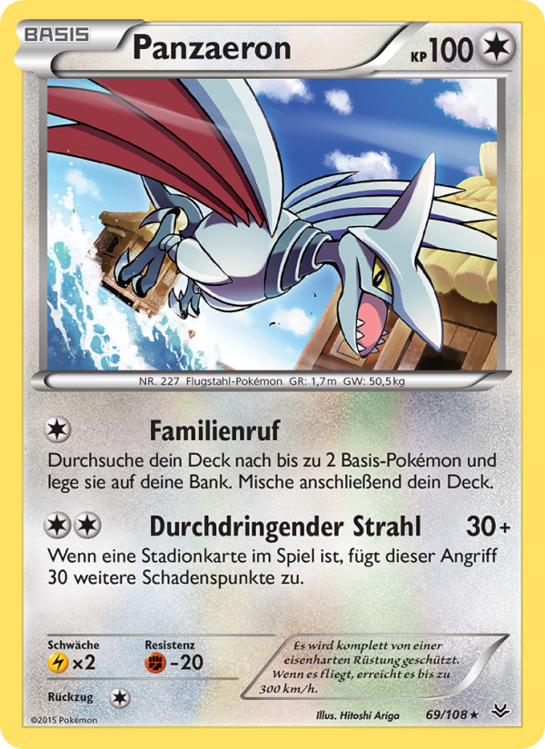 Panzaeron 69 — Drachenleuchten (German Pokémon TCG card)