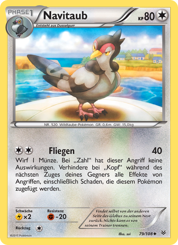 Navitaub 79 — Drachenleuchten (German Pokémon TCG card)