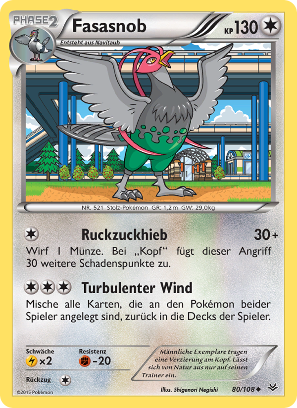 Fasasnob 80 — Drachenleuchten (German Pokémon TCG card)