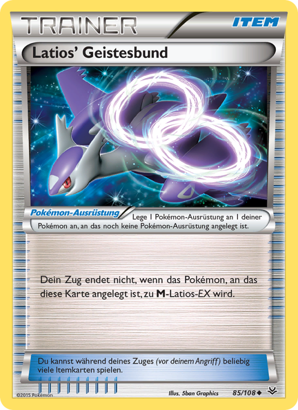 Latios' Geistesbund 85 — Drachenleuchten (German Pokémon TCG card)