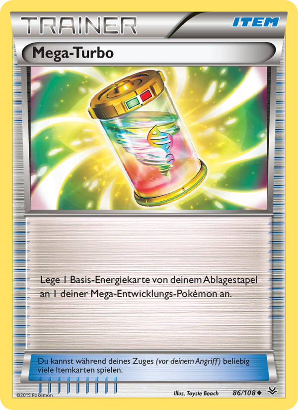 MegaTurbo 86 — Drachenleuchten (German Pokémon TCG card)
