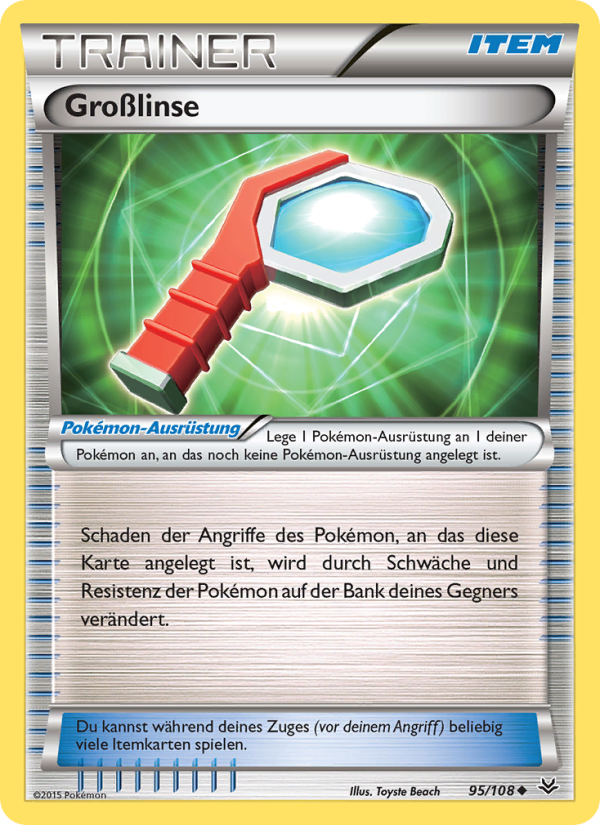 Großlinse 95 — Drachenleuchten (German Pokémon TCG card)