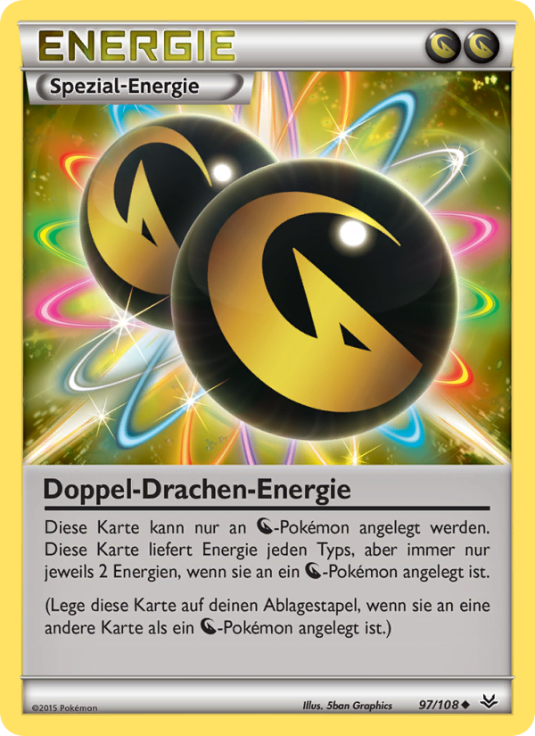 DoppelDrachenEnergie 97 — Drachenleuchten (German Pokémon TCG card)