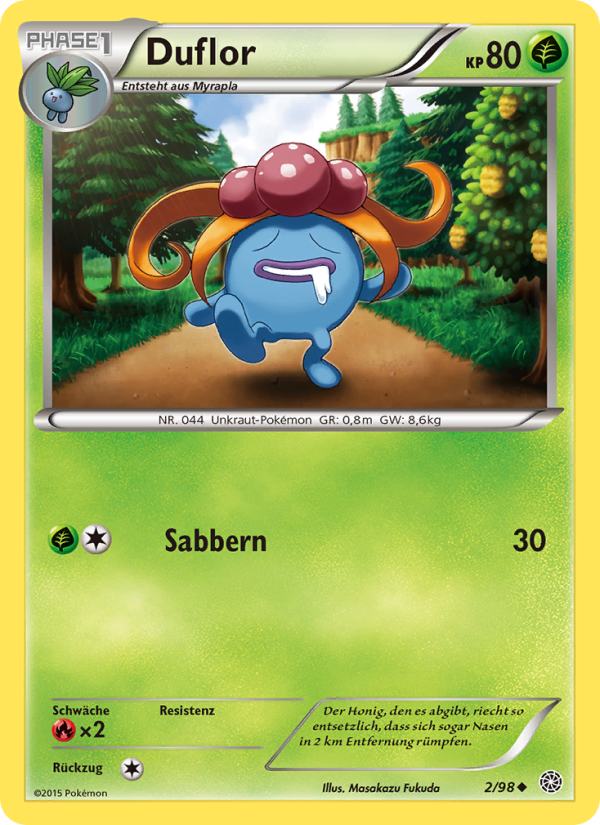 Duflor 2 — Ancient Origins (German Pokémon TCG card)