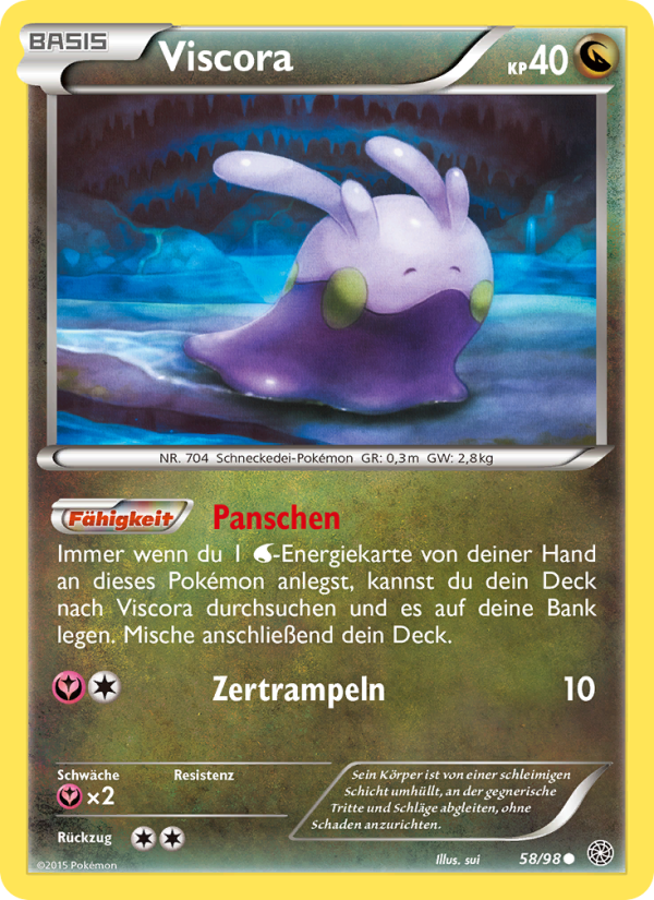 Viscora 58 — Ancient Origins (German Pokémon TCG card)