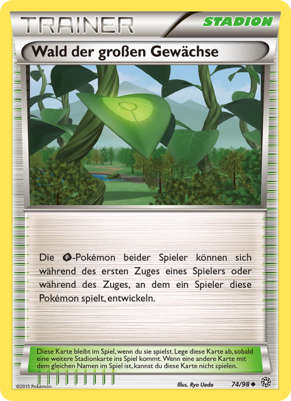 Wald der großen Gewächse 74 — Ewiger Anfang (German Pokémon TCG card)