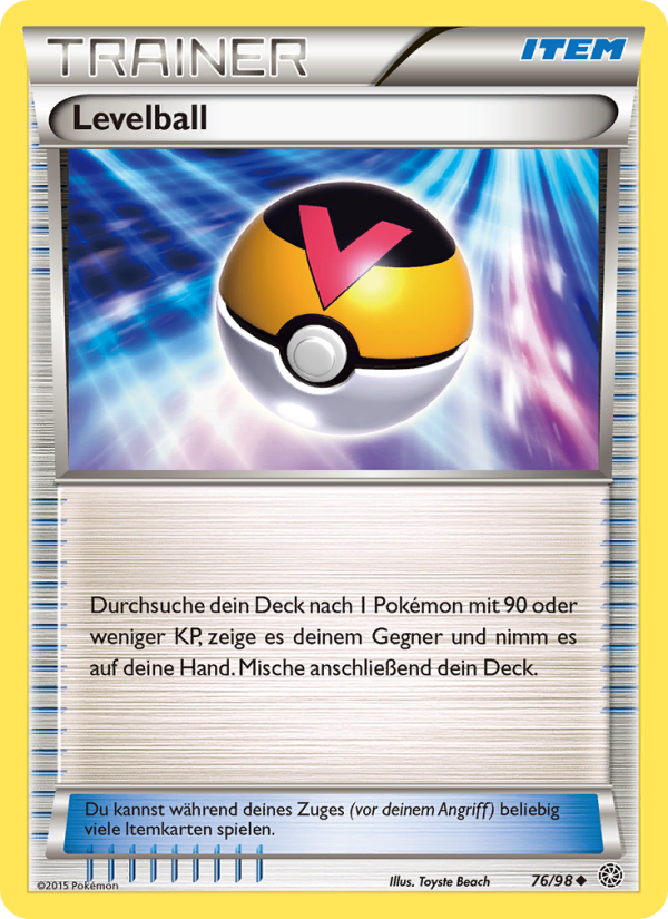 Levelball 76 — Ewiger Anfang (German Pokémon TCG card)