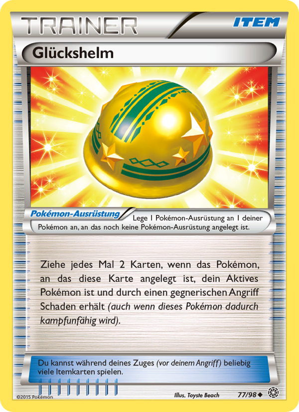 Glückshelm 77 — Ewiger Anfang (German Pokémon TCG card)
