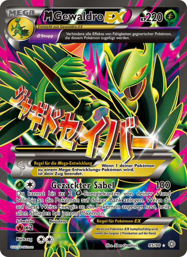 M-Gewaldro EX 85 — Ewiger Anfang (German Pokémon TCG card)