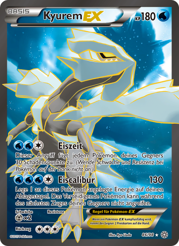 Kyurem EX 86 — Ewiger Anfang (German Pokémon TCG card)