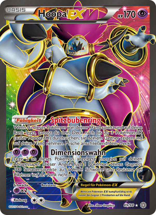 Hoopa EX 89 — Ewiger Anfang (German Pokémon TCG card)