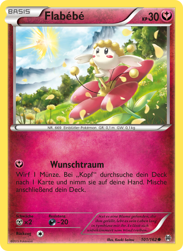 Flabébé 101 — BREAKthrough (German Pokémon TCG card)