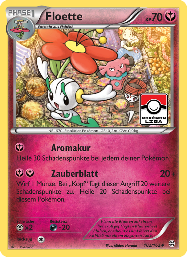 Floette 102 — TURBOstart (German Pokémon TCG card)