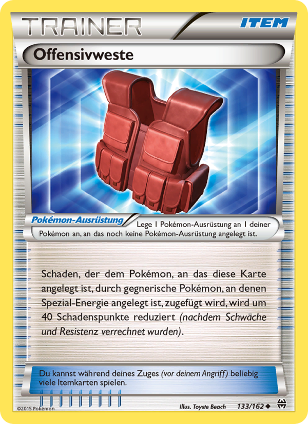 Offensivweste 133 — TURBOstart (German Pokémon TCG card)