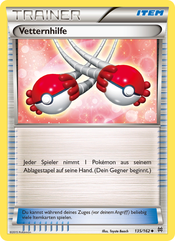 Vetternhilfe 135 — TURBOstart (German Pokémon TCG card)