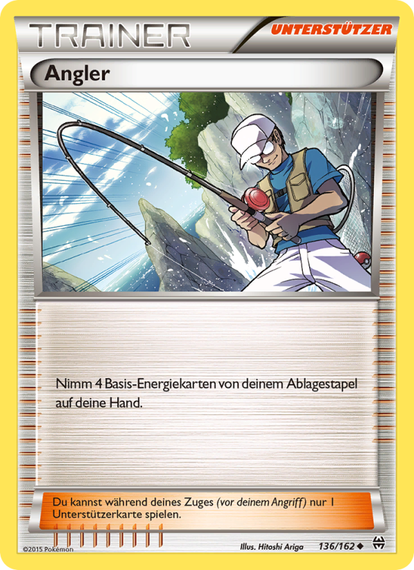 Angler 136 — TURBOstart (German Pokémon TCG card)