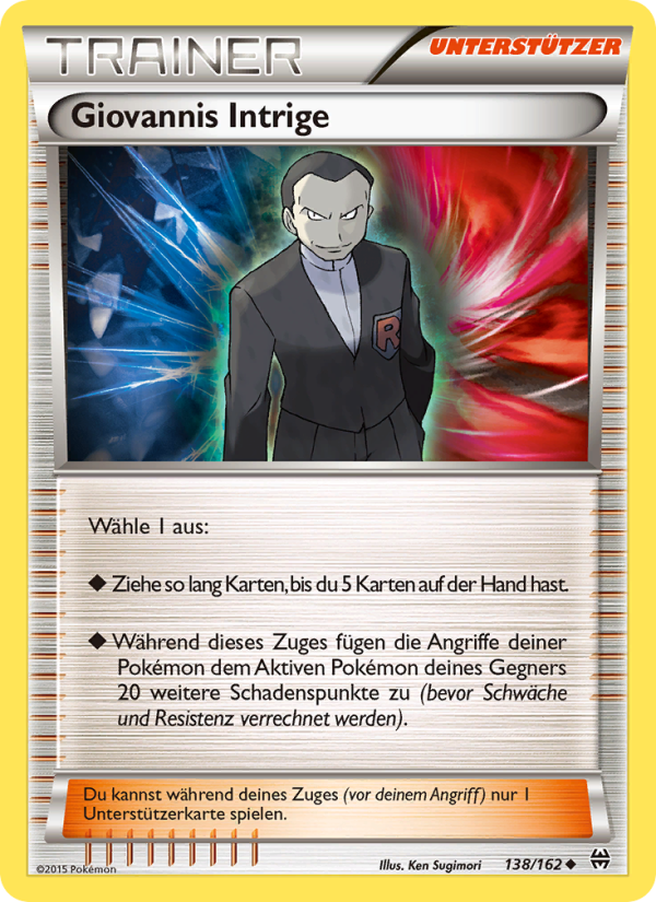 Giovannis Intrige 138 — TURBOstart (German Pokémon TCG card)
