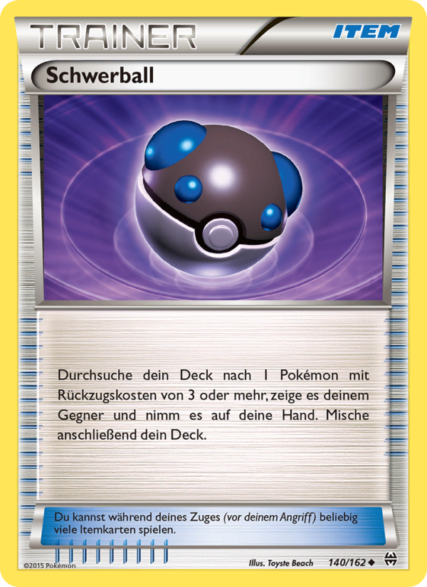 Schwerball 140 — TURBOstart (German Pokémon TCG card)
