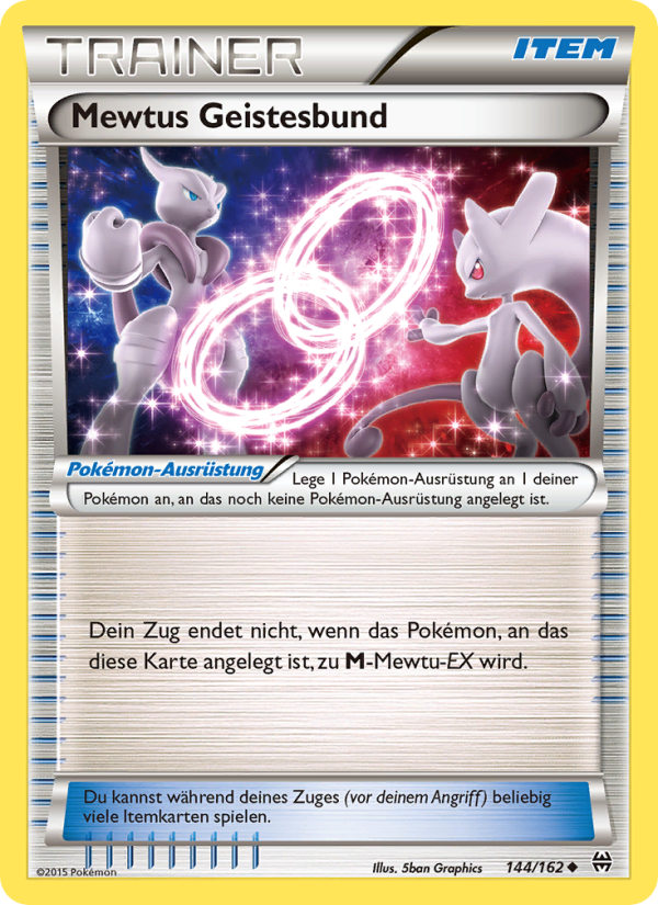 Mewtus Geistesbund 144 — TURBOstart (German Pokémon TCG card)